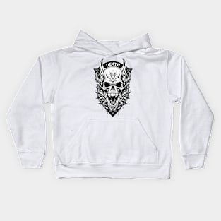 Death Horror Skull Art Kids Hoodie